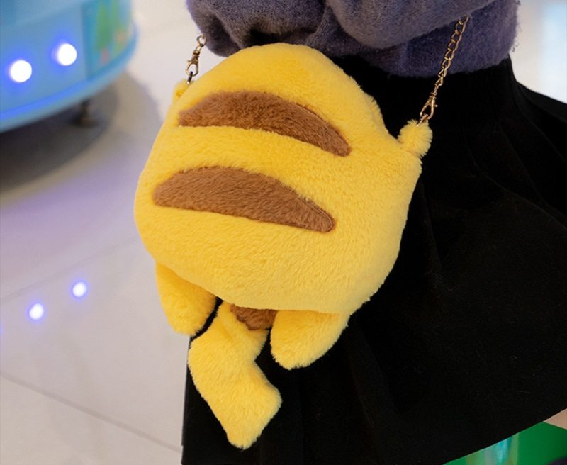 Roztomilé Anime Pikachu Outlook Pikapika Taška Cez Rameno Žltá