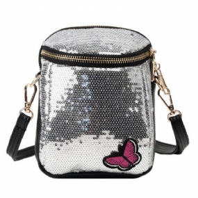 Season New Embroidered Line Butterfly Personality Flitr Taška Na Mobilný Telefón Cez Rameno Mini Cool Female Bag