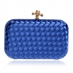 Small Square Dinner Clutch Ladies Banket Taška Polyesterová S Uhlopriečkou Cez Rameno