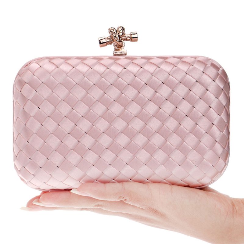 Small Square Dinner Clutch Ladies Banket Taška Polyesterová S Uhlopriečkou Cez Rameno