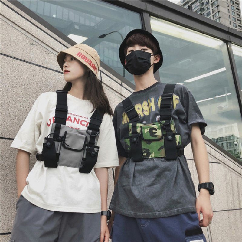 Taška Na Nástroje Messenger Japonská Taktická Na Hru Street Function Náradie Neformálne Muži A Ženy Multifunkčné Vrecká Na Guľky Cool