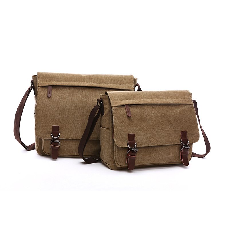 Taška Na Rameno Messenger Wild Canvas Bag Praktická Obchodná Na Počítač Street V Kórejskom Módnom Štýle