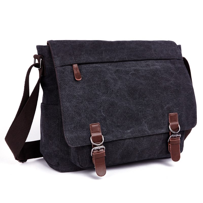 Taška Na Rameno Messenger Wild Canvas Bag Praktická Obchodná Na Počítač Street V Kórejskom Módnom Štýle