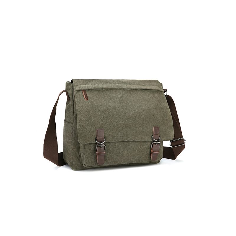 Taška Na Rameno Messenger Wild Canvas Bag Praktická Obchodná Na Počítač Street V Kórejskom Módnom Štýle