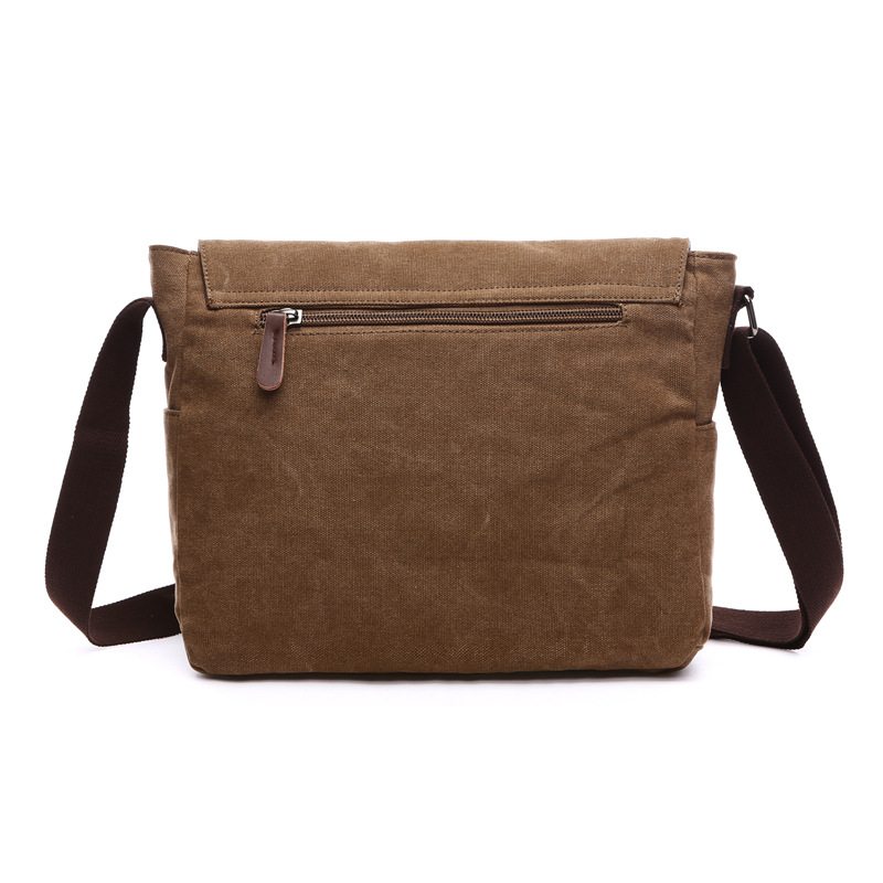 Taška Na Rameno Messenger Wild Canvas Bag Praktická Obchodná Na Počítač Street V Kórejskom Módnom Štýle