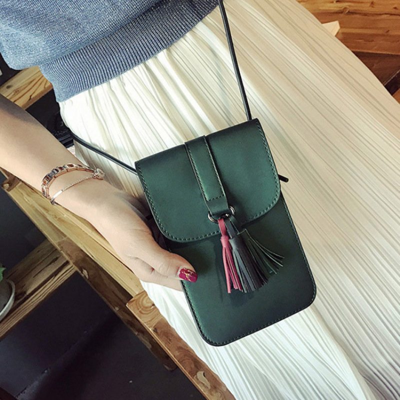 Tassel Štýlová 5.5-palcová Taška Na Telefón Kabelka Cez Rameno Crossbody