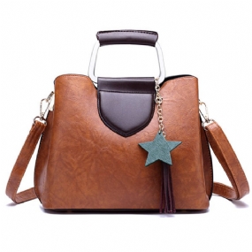 Women Oil Wax Leather Crossbody Bag Hardwarová Kabelka