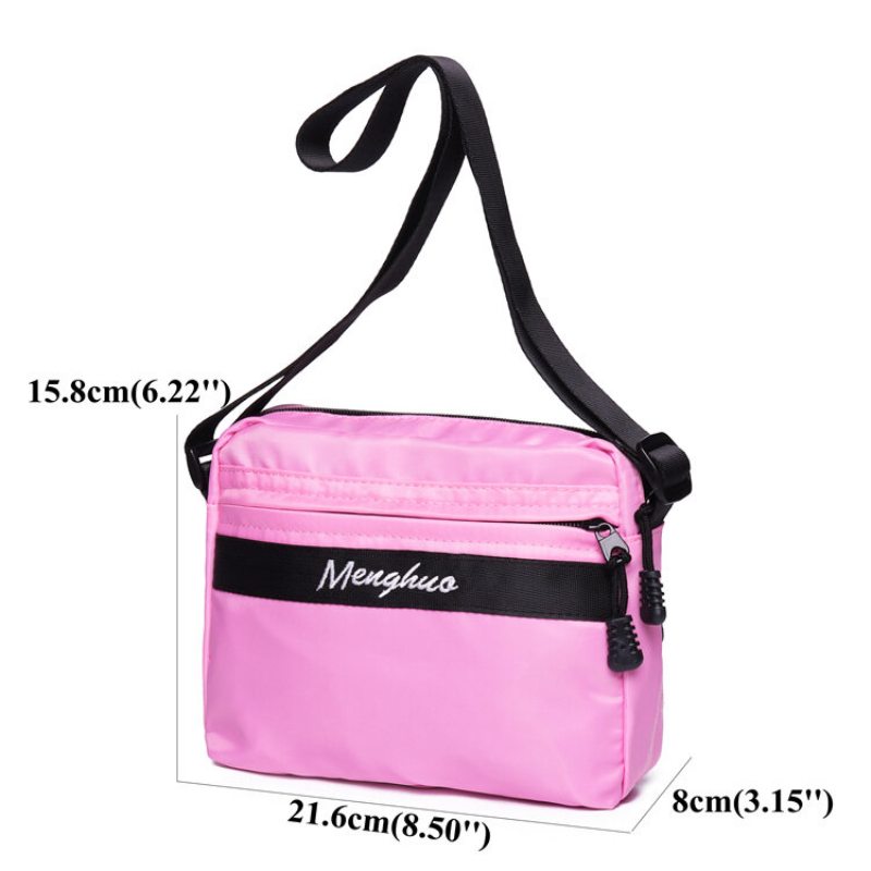 Ženy Nylon Light Candy Color Malá Crossbody Taška Tašky Cez Rameno Na Telefóny