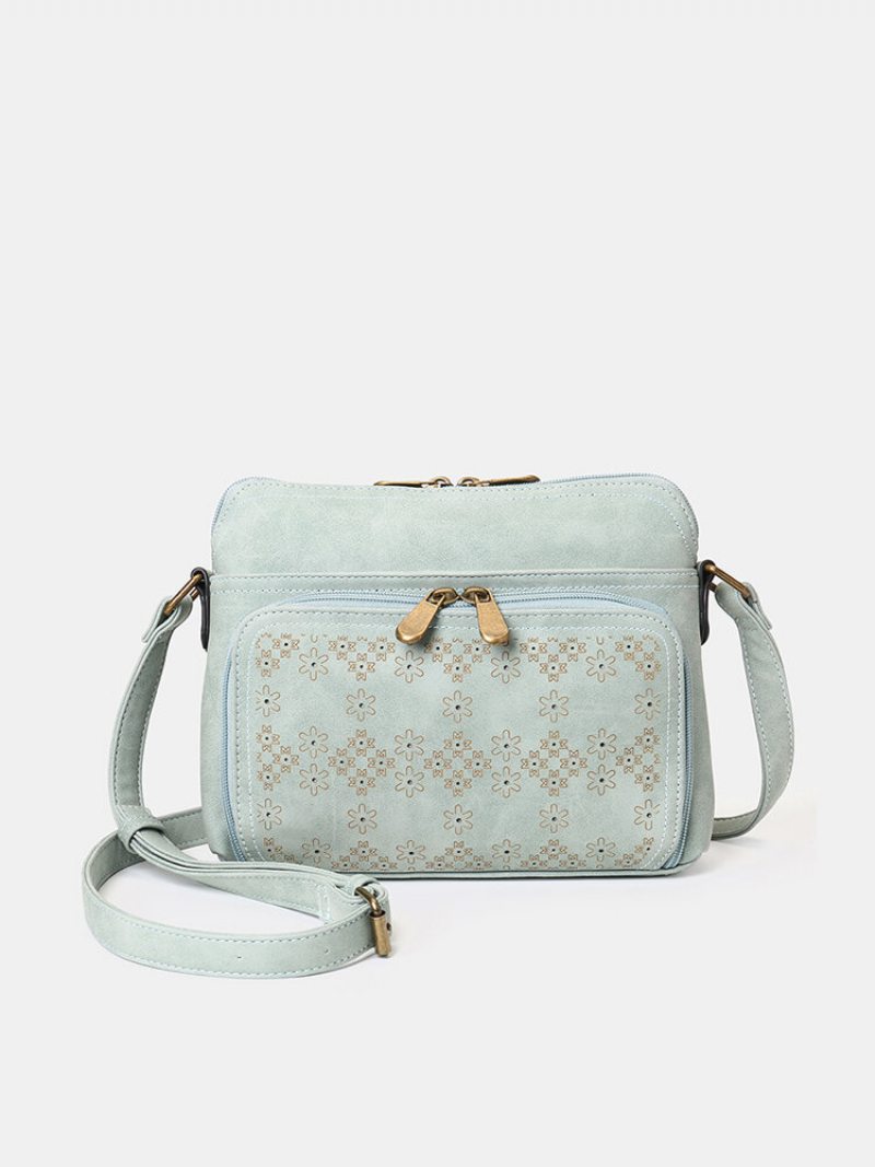 Ľahká Dutá Crossbody Kabelka V Kvetinovom Dizajne