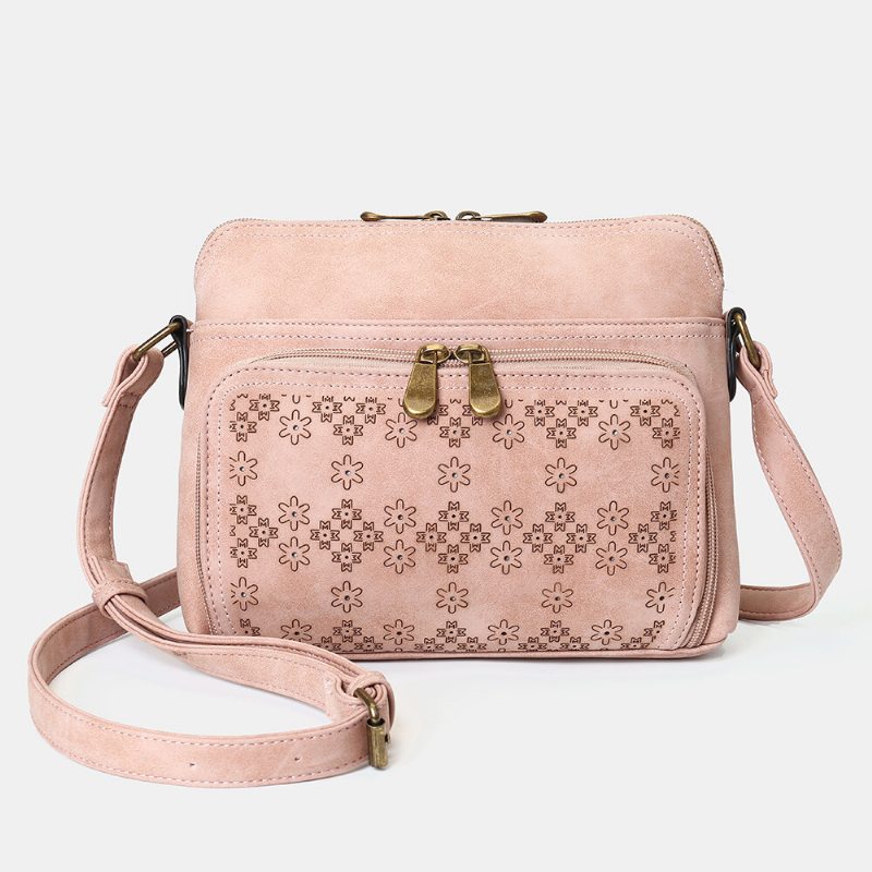 Ľahká Dutá Crossbody Kabelka V Kvetinovom Dizajne