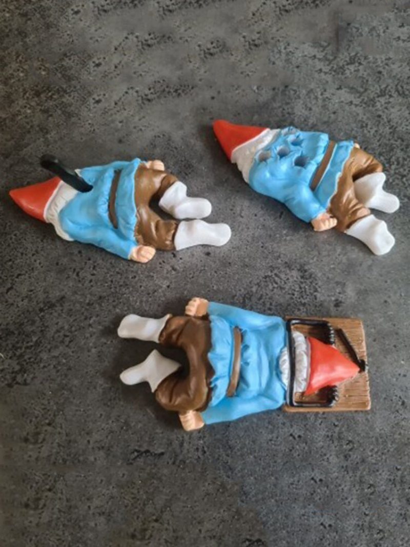 1 Pc Halloween Creative Zombie Gnome Trpasličí Spoof Záhradné Sochy Vonkajšie Záhradníctvo Zábavné Domy Remeslá