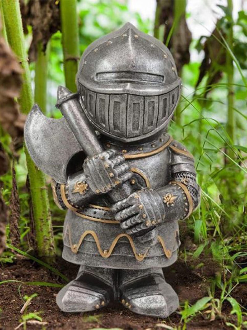 1 Pc Živica Rytier Škriatkovia Záhradná Vojnová Socha Záhradný Dekor Stolný Ornament Vojaka Miniatúrna Figúrka Kolekcia Home Decor