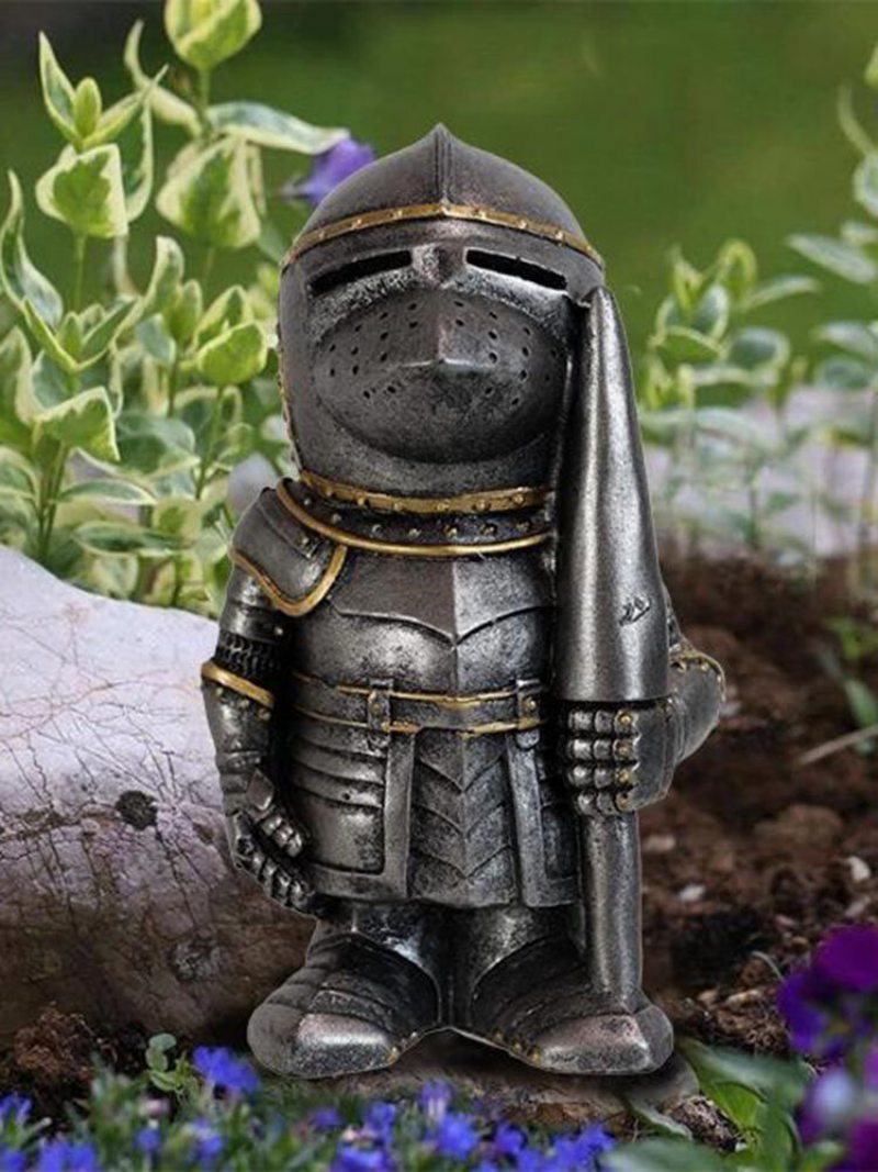 1 Pc Živica Rytier Škriatkovia Záhradná Vojnová Socha Záhradný Dekor Stolný Ornament Vojaka Miniatúrna Figúrka Kolekcia Home Decor