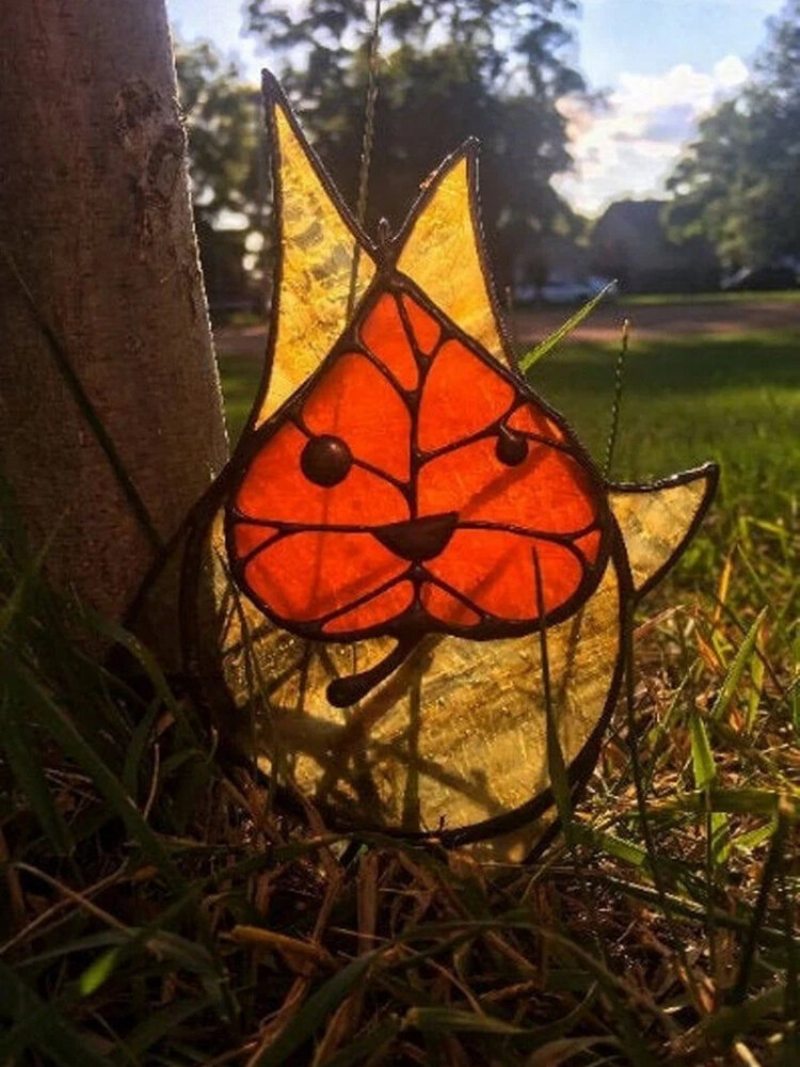 1pc Acrylic Koroks Family Zelda Game-theme Leaf Fairy Vkladacia Karta Pre Milovníkov Hier Garden Decor