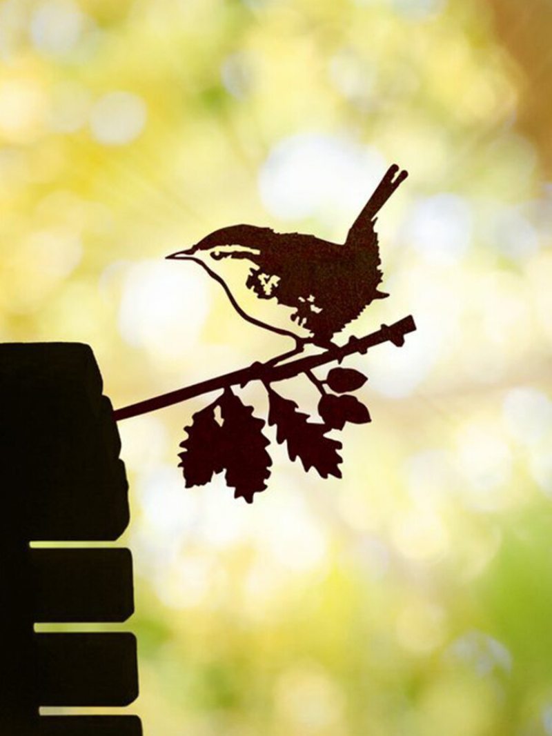23-typov Kovových Záhradných Stromčekových Vložiek Dekor Kolibrík Sova Simulácia Zvieracieho Umeleckého Ornamentu