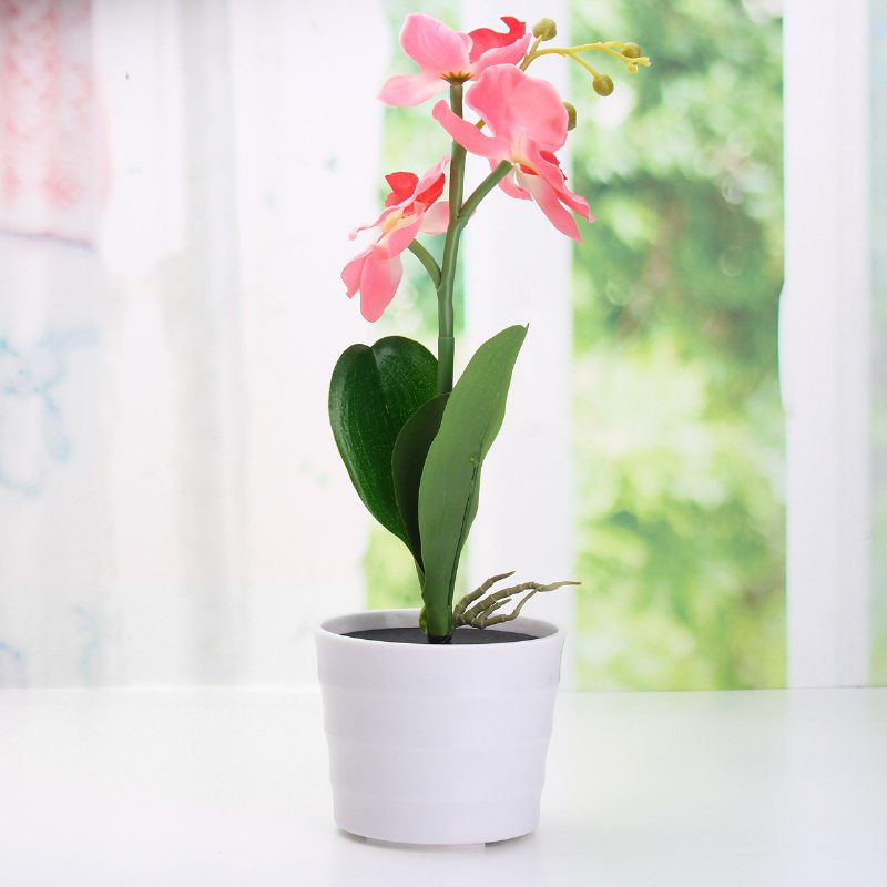 3led Solárne Napájaný Phalaenopsis Kvetinový Kolík Záhradný Dvor Svetlá Krajina Vonkajšia Dekorácia