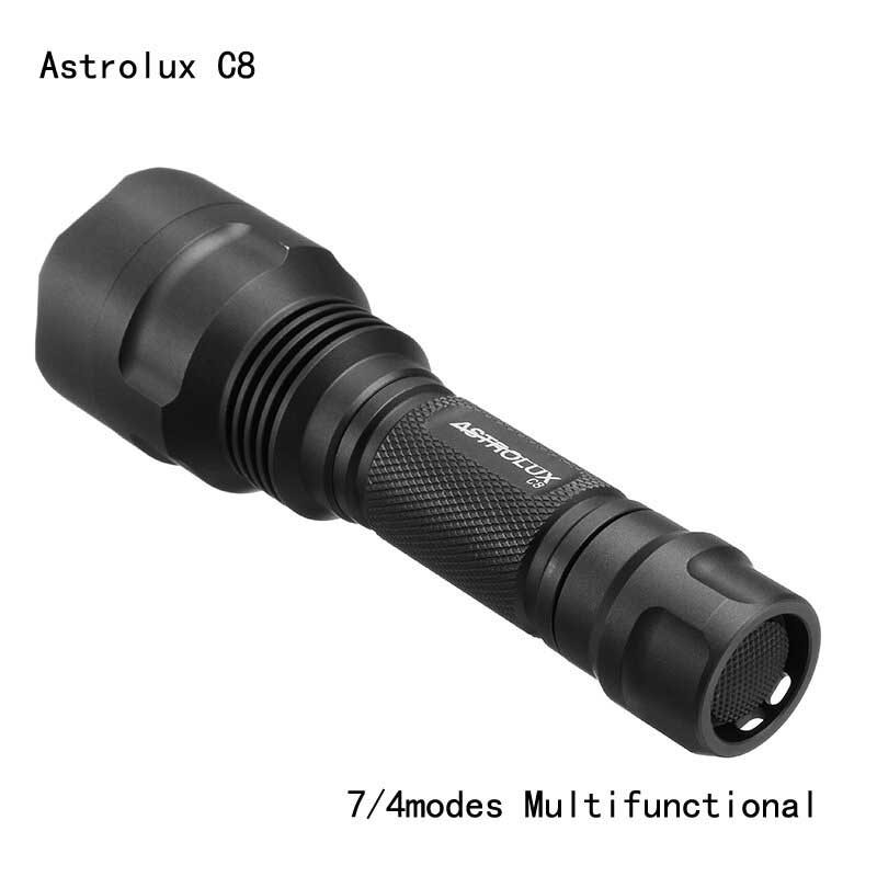 Astrolux C8 Xp-l Hi 1300 Lúmenov 7/4 Režimy A6 Driver Taktická Edc Led Baterka 18650 - 3a