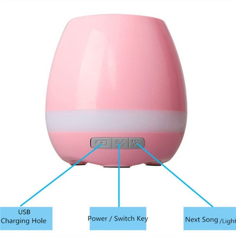 Honana Fgp1 Usb Bluetooth Hudobný Kvetináč Elektrostatická Indukcia Nočné Svetlo