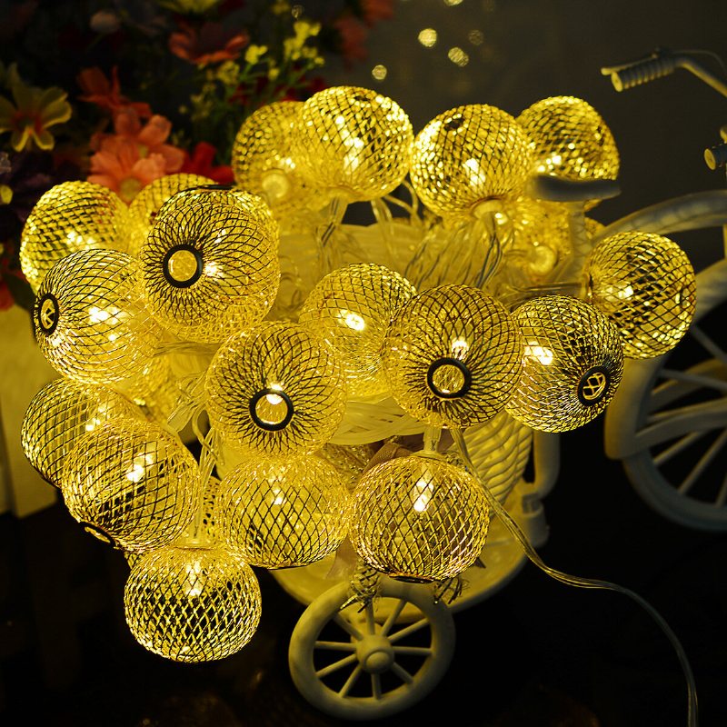 Kcasa Ssl-6 Záhradníctvo 4.8m 20led Lampa Na Solárny Panel Sviatok Vianočná Svadobná Dekorácia