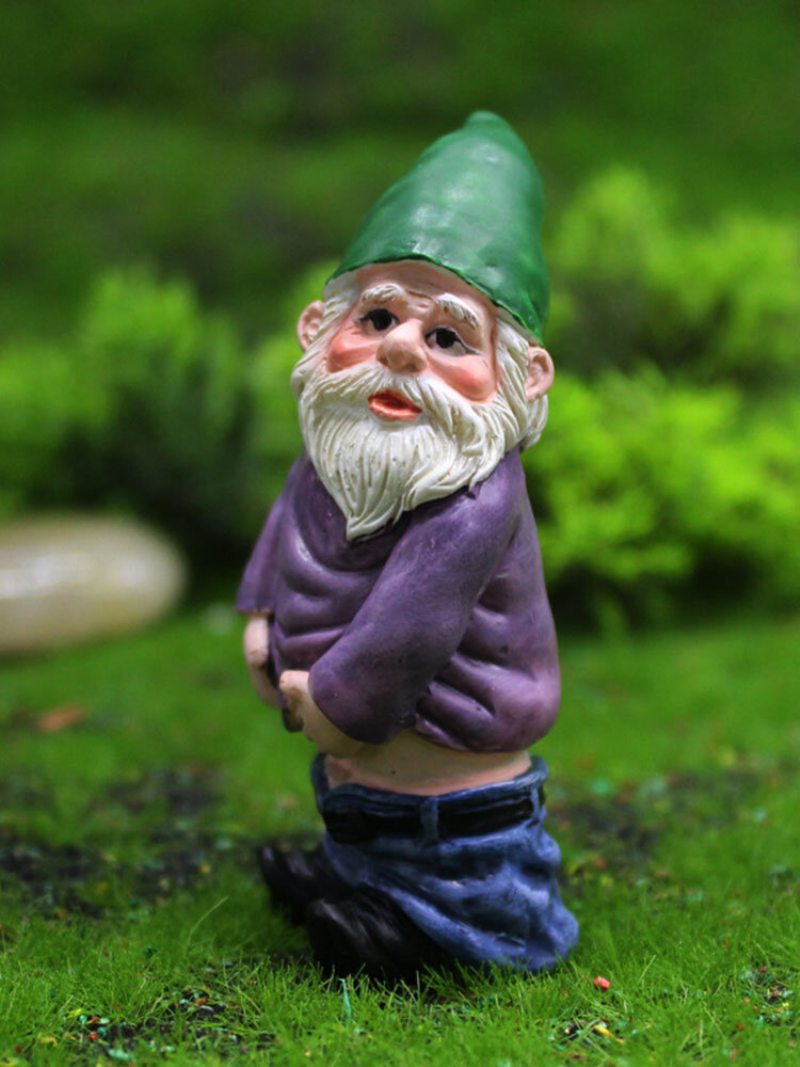 Trpaslíci Zábavné Miniatúry Víla Záhrada Čúranie Opitý Gnome Elf Ornamenty Ručná Práca Vonkajšia Živica Bonsai Záhradná Dekorácia