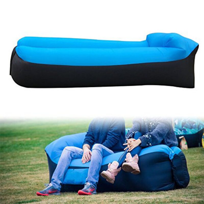 Vylepšená Verzia Outdoor Travel Lazy Sofa Nafukovacia Pohovka Fast Air Hojdacia Sieť