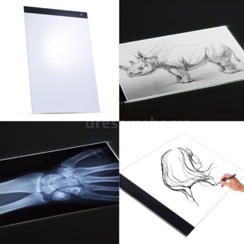 A4 Led Maľba Kresliace Doska Copy Pad Panel Kresliaci Tablet Art Artcraft Šablóna