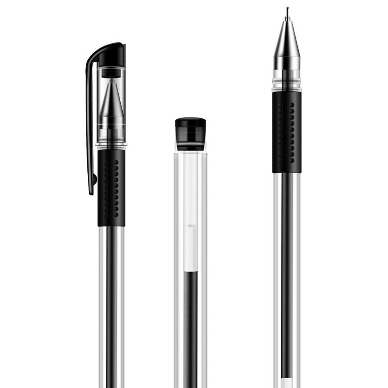 Business Carbon Bold Peneurópsky Štandard 0.5 mm Pen Black Signature Pen Gélové Pero Kancelárske Potreby Hrot Ihly Odrážky