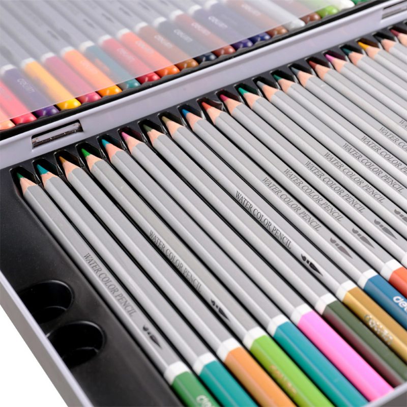 Súprava 48 Živých Vodových Ceruziek S Držiakom Na Železo Dobrá Rozpustnosť Vo Vode Na Maľovanie A Kreslenie