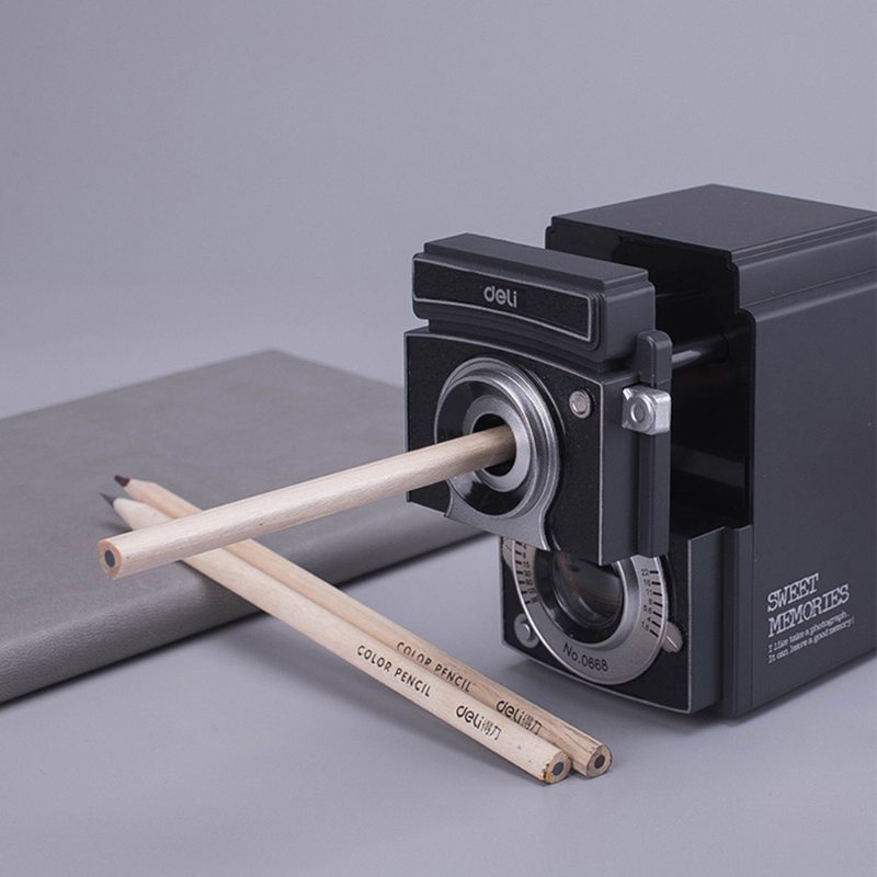 Tvar Fotoaparátu Ručne Ovládaná Ostrička Na Ceruzky Pre Študentov A Učiteľov Vintage Simulačný Fotoaparát Ručná Na