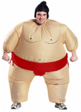 2 Farby Dospelý Nafukovací Kostým Sumo Cosplay Halloween Pre Mužov Ženy Módny Výkon Dropshipping