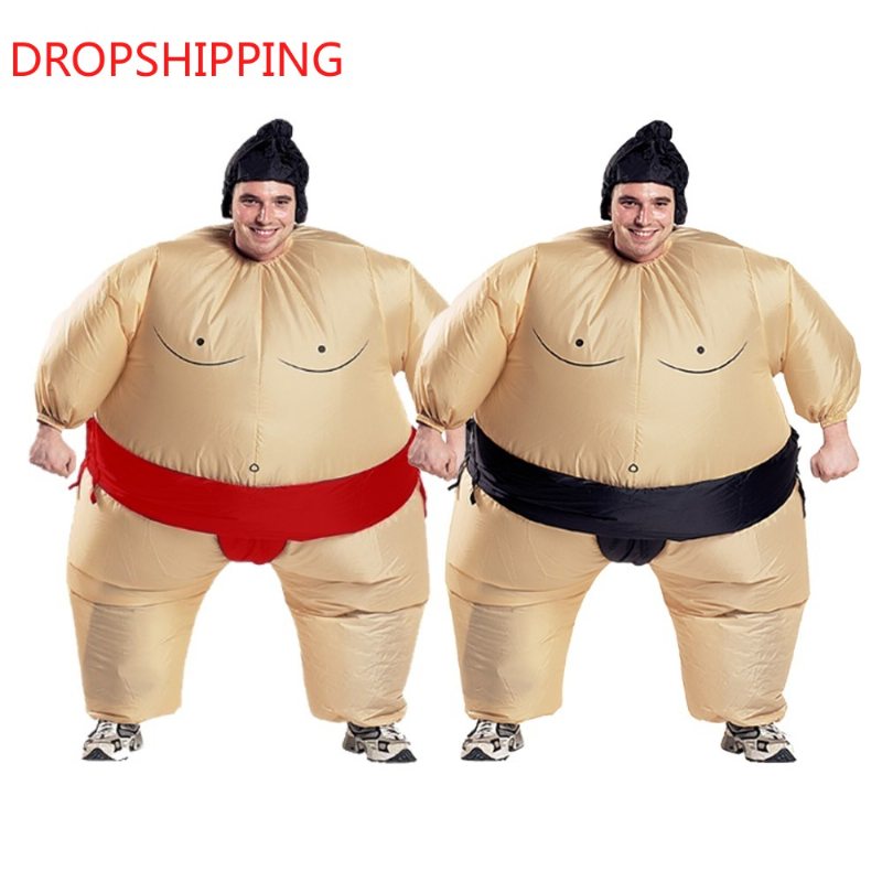 2 Farby Dospelý Nafukovací Kostým Sumo Cosplay Halloween Pre Mužov Ženy Módny Výkon Dropshipping