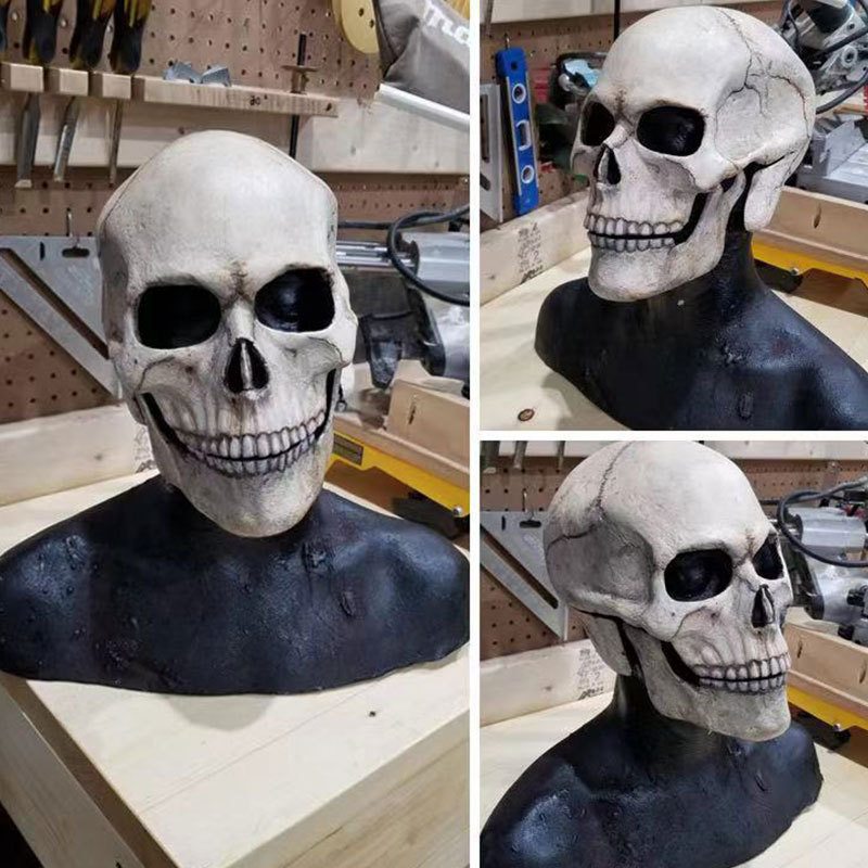 2023 Halloween Full Head Skull Mask Osobnosť Sviatočná Hororová Dekoračná Maska