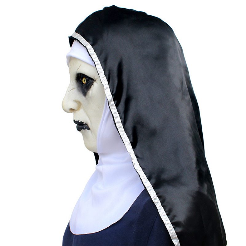 2023 Mníška Maska Halloween Festival Duchov Film Šokovaný Ženský Ghost Tvár Pokrývka Hlavy