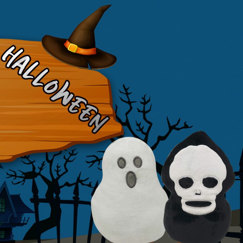 2023 Nová Roztomilá Halloweenska Bábika S Dvojitým Vyklápacím Halloweenskym Plyšom Pre Bábiku Pre Deti A Študentov
