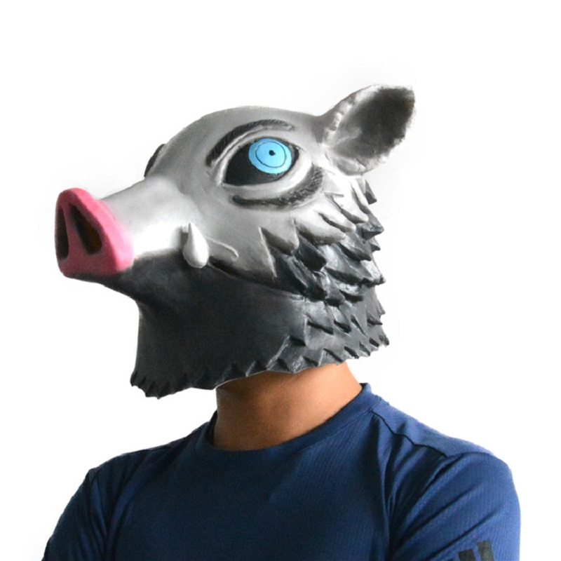 Anime Demon Slayer Kimetsu No Yaiba Hashibira Inosuke Pig Mask Halloween Kostýmový Cosplay Pre Dospelých