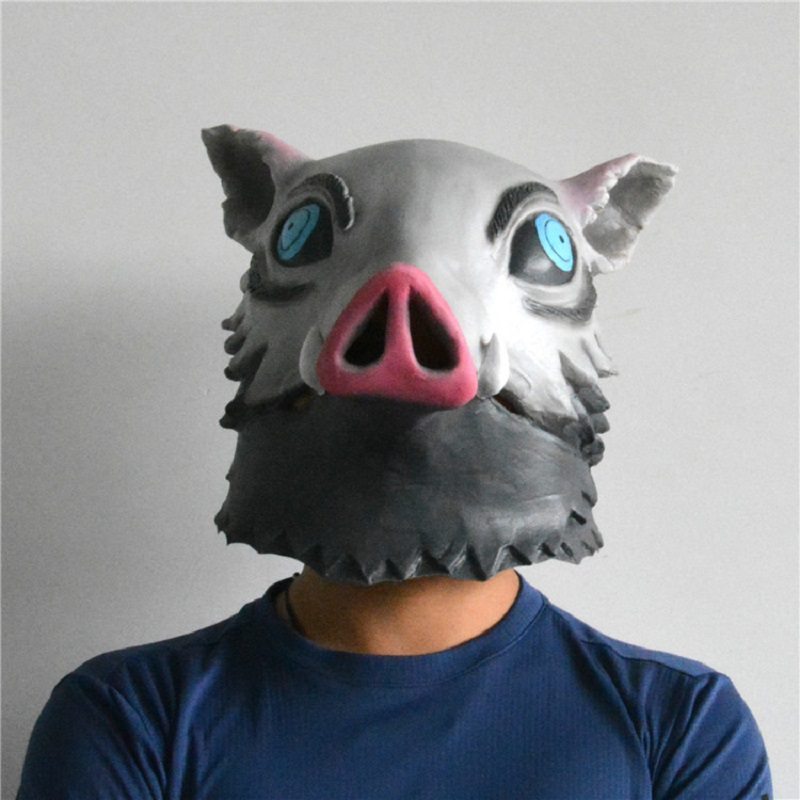 Anime Demon Slayer Kimetsu No Yaiba Hashibira Inosuke Pig Mask Halloween Kostýmový Cosplay Pre Dospelých