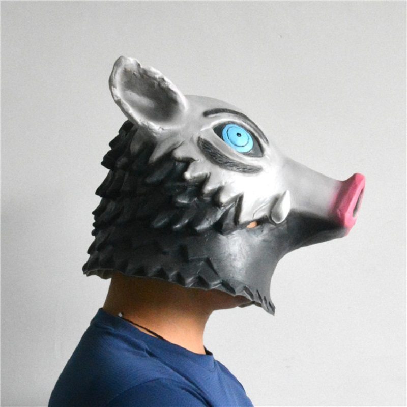 Anime Demon Slayer Kimetsu No Yaiba Hashibira Inosuke Pig Mask Halloween Kostýmový Cosplay Pre Dospelých