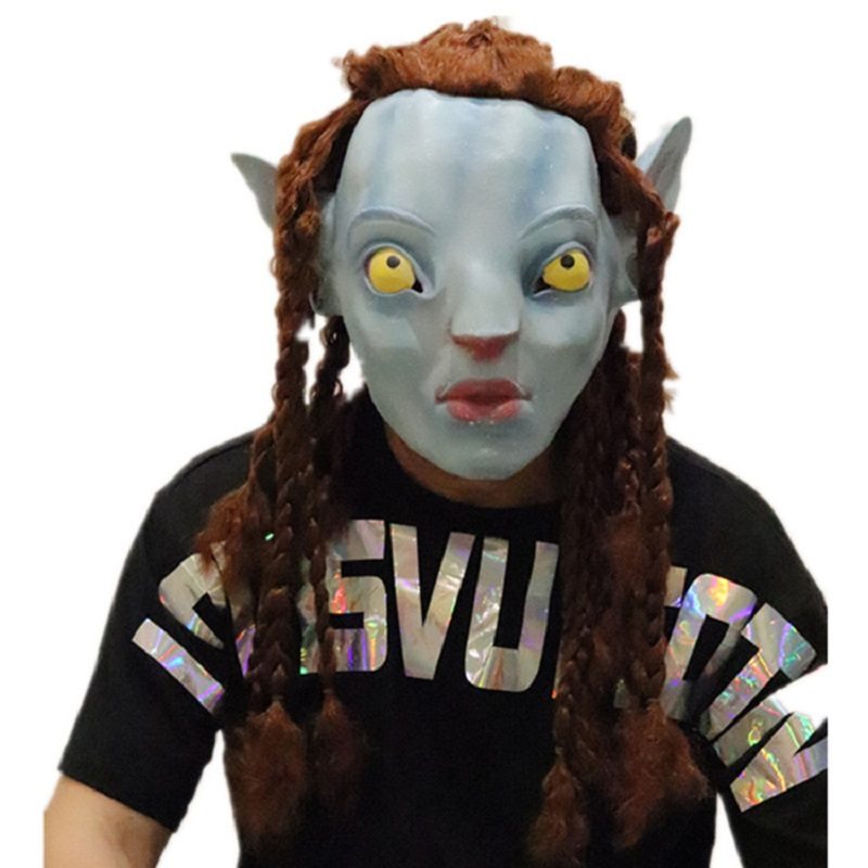 Avatar Deluxe Overhead Dospelý Jake Sully Latexová Maska Halloween Kostýmový Film Úloha Cosplay Rekvizity