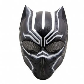 Black Panther Skull Mask Cs Field Ochranná Halloweenska Cosplay Loptová Maska