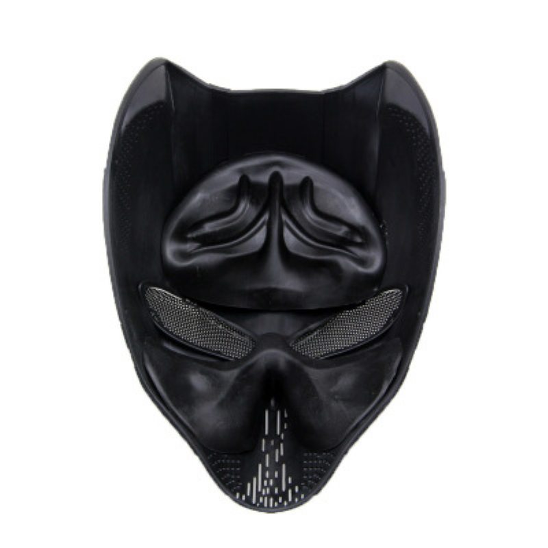 Black Panther Skull Mask Cs Field Ochranná Halloweenska Cosplay Loptová Maska