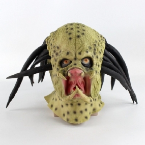 Celohlavová Maska Na Tvár Predator Helmet Cosplay Kostýmová Rekvizita Pre Dospelých Halloween Stage Show Party