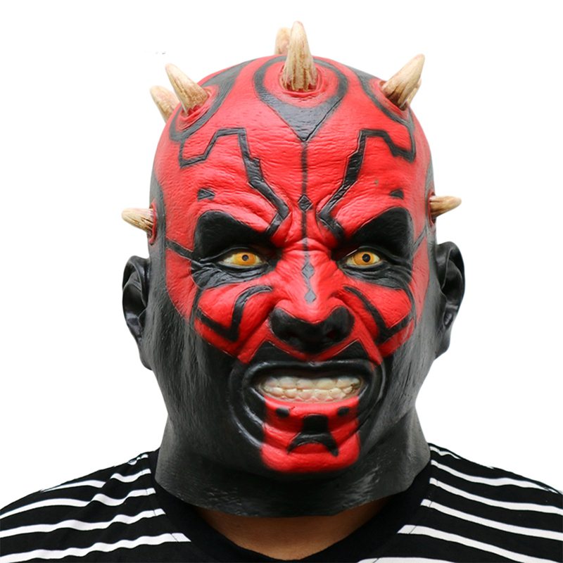 Darth Maul Deluxe Nad Hlavou Latexová Maska Pre Dospelých Na Halloweenske Hororové Doplnky