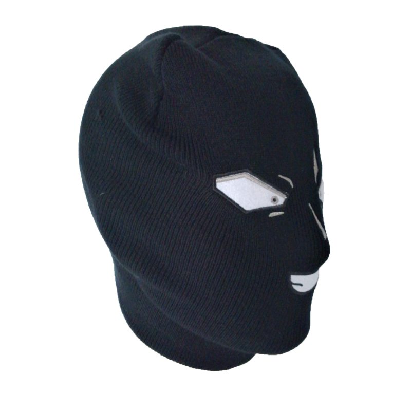 Detektív Conan Weird Black Man S Kapucňou Funny Mask Knitted Wool Hat