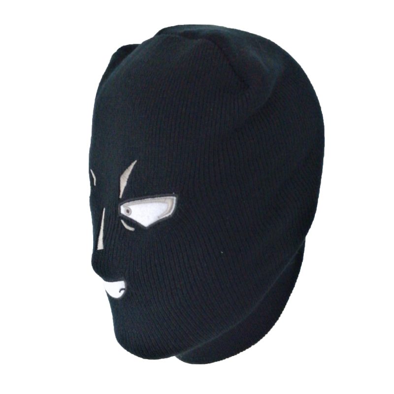 Detektív Conan Weird Black Man S Kapucňou Funny Mask Knitted Wool Hat