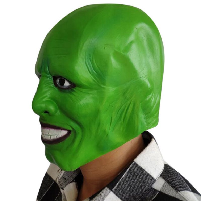 Film Maska Jim Carrey Latexové Masky Pre Cosplay Party Green