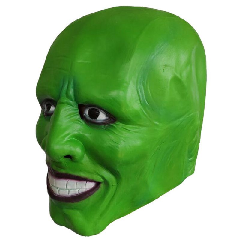 Film Maska Jim Carrey Latexové Masky Pre Cosplay Party Green