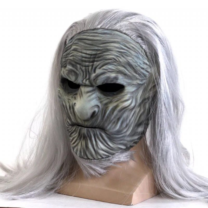 Game Of Thrones 8 The White Walkers Cosplay Maska Scary Night King Zombie Latexové Masky Kostýmové Kostýmy Na Halloweensku Párty