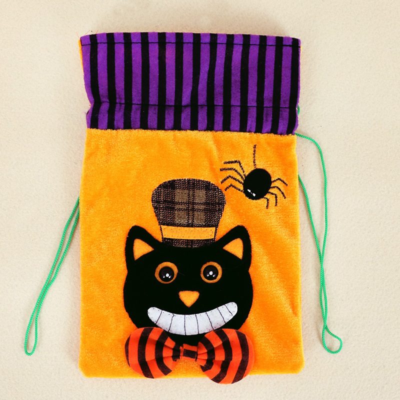 Halloween Cartoon Candy Canvas Bag Darčeková Taška Pumpkin Head Pure Cotton Beam Veľkoobchodné Miesto