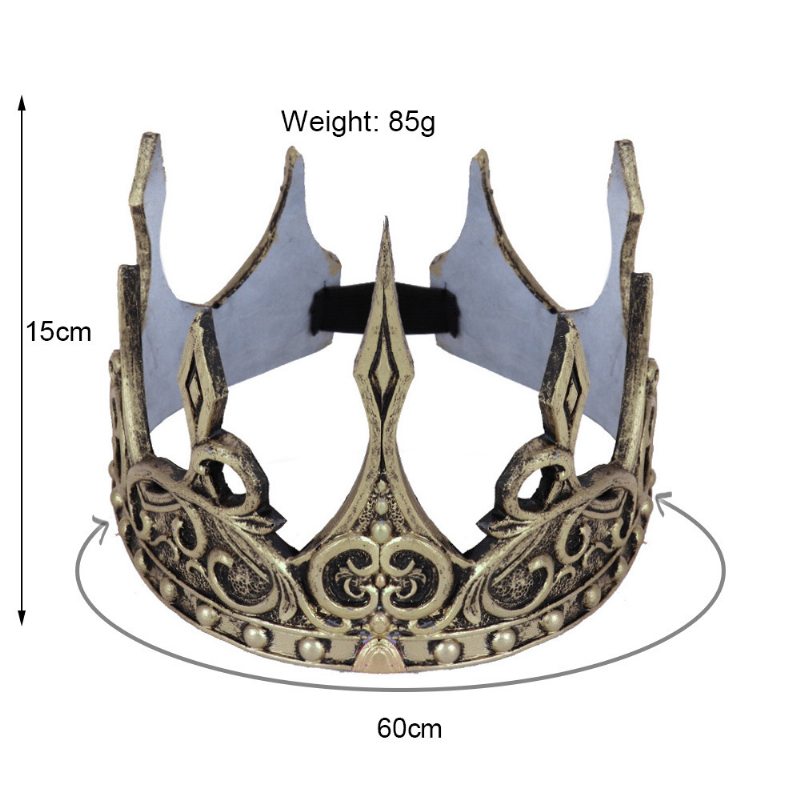 Halloween Crown Zahraničný Obchod Dress Up Pu Pena 3d Mäkká Stredoveká King Čelenka Rekvizity Na Pódiu