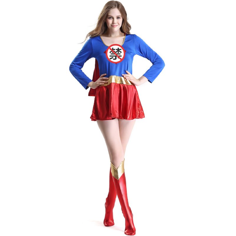Halloween Dámsky Kostým Sexy Žena Superman Role Play Oversized